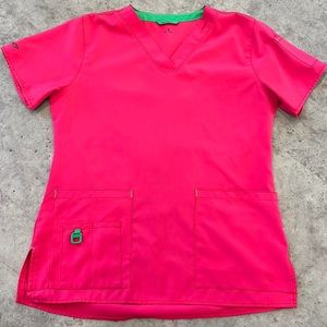 Carhartt size S force pink scrub top.